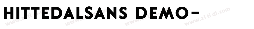 HittedalSans Demo字体转换
